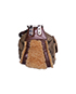 Flight Shearling Shoulder Bag, side view
